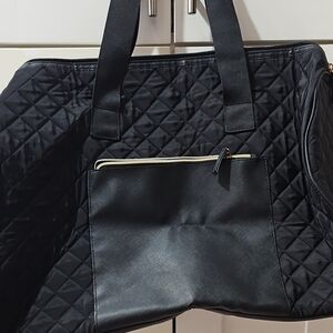 Elegant Black Quilted Women's Bag